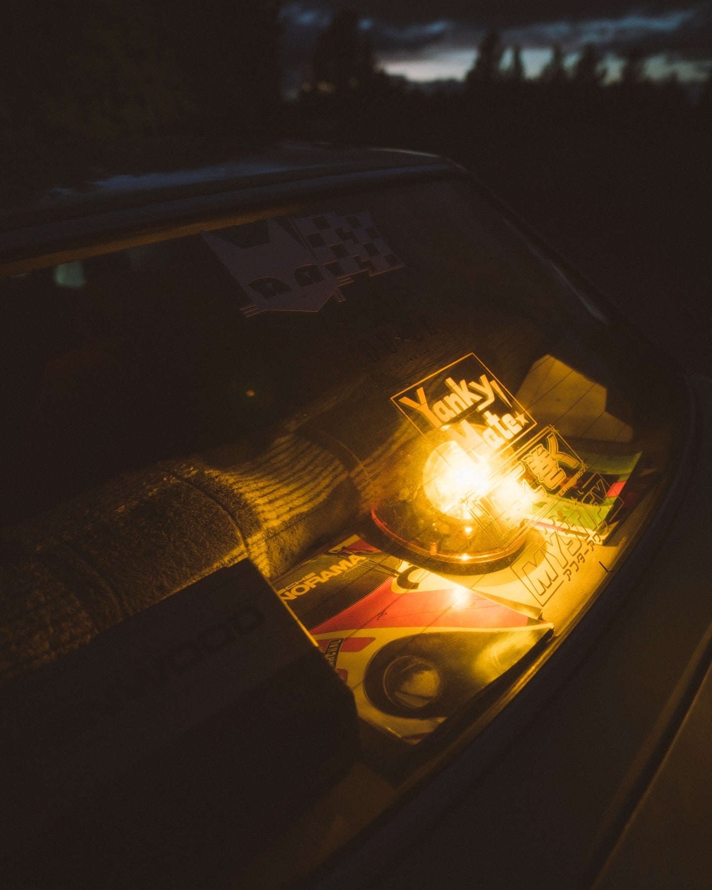 DC12V Rotating Warning Light (Blue)