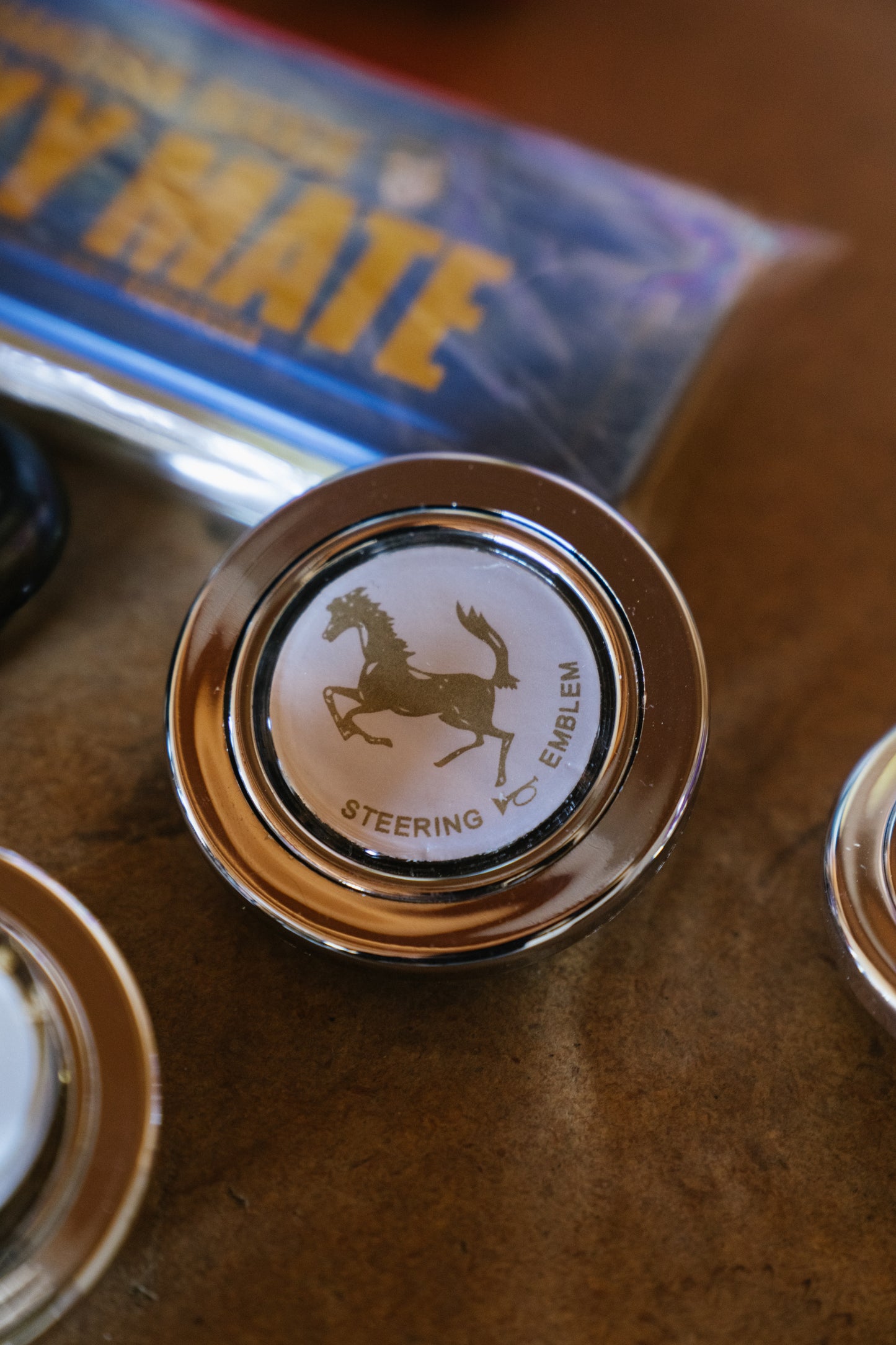 Prancing Horse Horn Button